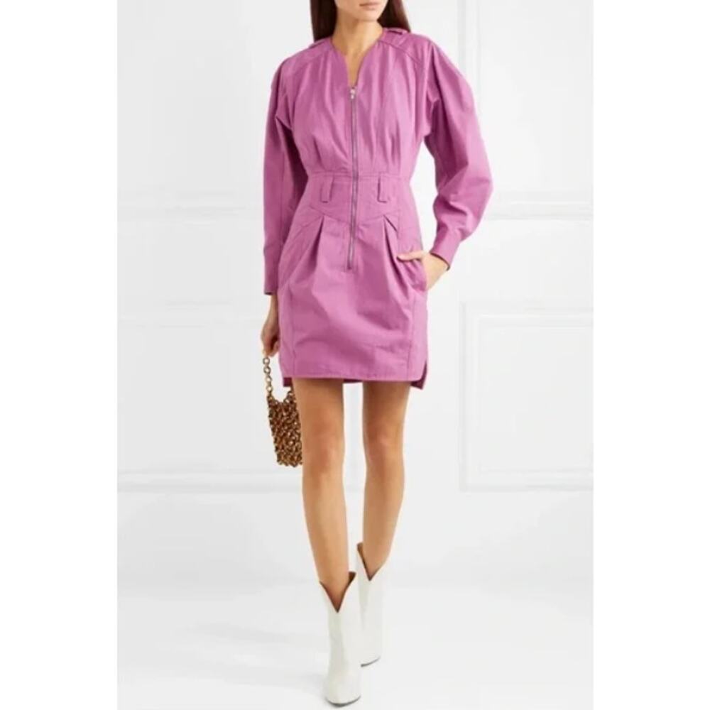 Isabel Marant Mini Dress Small FR 38 US 4 Fuchsia Pink Robe Honey